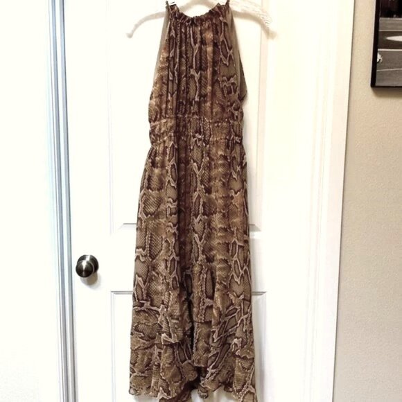 Zara Python Halter Dress - Picture 3 of 7